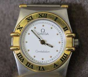 OMEGA CONSTELLATION 18KT GOLD AND S/STEEL - LADIES QUARTZ