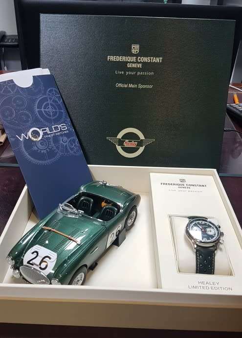 FREDERIQUE CONSTANT HEALY - LIMITED EDITION CHRONOGRAPH AUTOMATIC- FULL SET WITH CAR - BOX & COA's