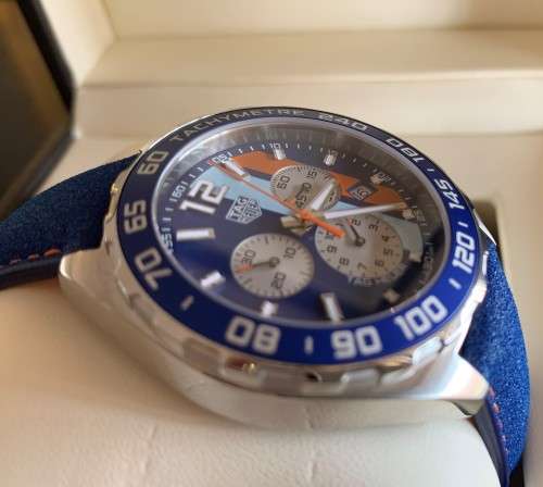 Special for RYNO - TAG HEUER FORMULA 1 CHRONOGRAPH ** GULF RACING - SPECIAL EDITION**CAZ101N