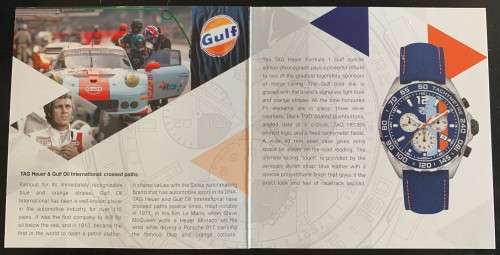 Special for RYNO - TAG HEUER FORMULA 1 CHRONOGRAPH ** GULF RACING - SPECIAL EDITION**CAZ101N