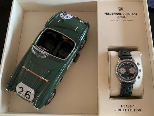 FREDERIQUE CONSTANT HEALY - LIMITED EDITION CHRONOGRAPH AUTOMATIC- FULL SET WITH CAR - BOX & COA's
