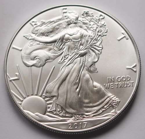 2017 USA - LIBERTY DOLLAR - SILVER 1oz FINE PURE 999 SILVER - BRILLIANT UNC