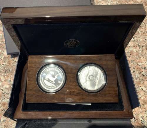 2020 SA KRUGERRAND PRIVY SET *BIG 5 RHINO & *MINT MARK* PRIVY KRUGERRAND*PROOF 1oz FINE 999 SILVERS