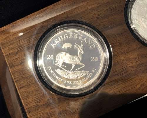 2020 SA KRUGERRAND PRIVY SET *BIG 5 RHINO & *MINT MARK* PRIVY KRUGERRAND*PROOF 1oz FINE 999 SILVERS