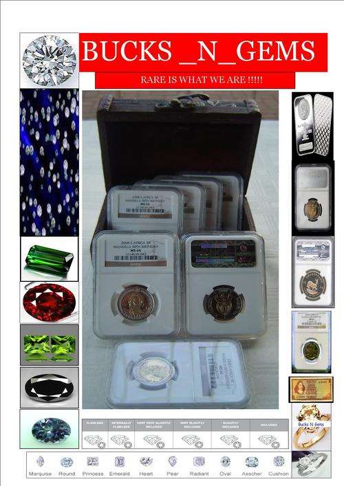 "box " 7 coins consecutive barcodes 2008 mandela 90 th birthday R5 coin ms65 in wooden chest!!