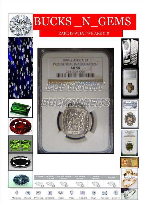**CRAZY R1 START SPECIAL**1994 INAUGURATION R5 COIN  AU58 NGC!!!!!!!!!