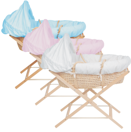 moses Basket ; BRAND NEW WITH STAND.