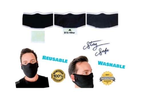 ISO Approved FILTER reusable face masks - All Sizes (kids just make extra slit on sides)