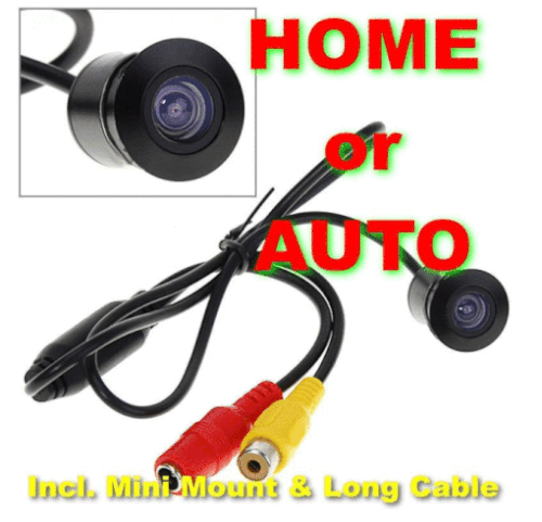 **LAST COUPLE** Easy-To-Fit Wide View Video Cam =Car/Home/Shop=
