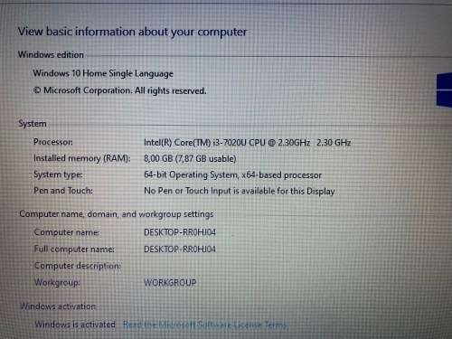 Dell Inspiron 15 3000 Laptop Intel i3 7th Gen 8GB RAM 500GB SSD