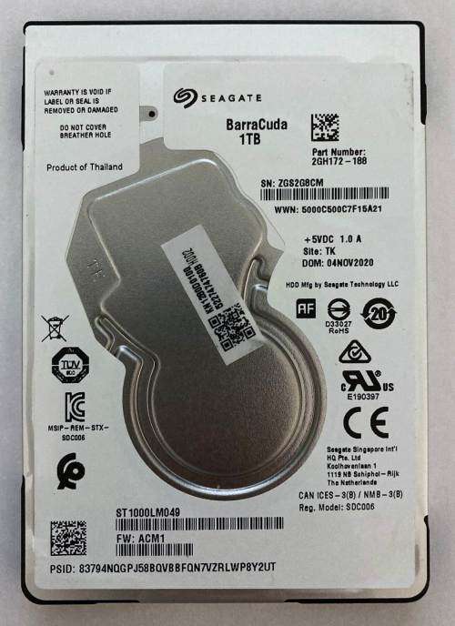 Seagate Barracuda 1TB SATA Laptop Hard Drive