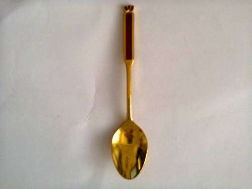 Collectors spoon - eetrite 24 carat gold plated