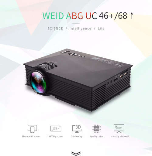UNIC UC46 Projector LED Video Home Cinema WIFI Projector