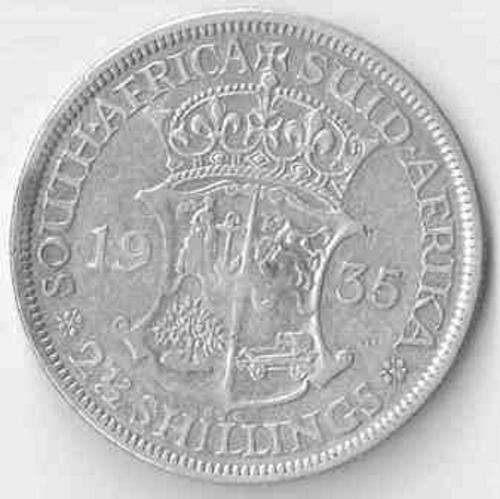 RARE 1935, SILVER TWO AND HALF SHILLINGS (A.K.A HALF CROWN)