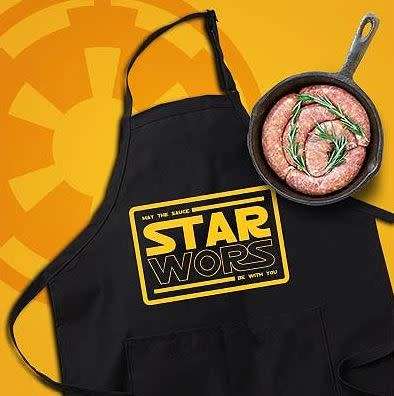 Star Wors Braai & Cooking Apron (Black) - May the sauce be with you