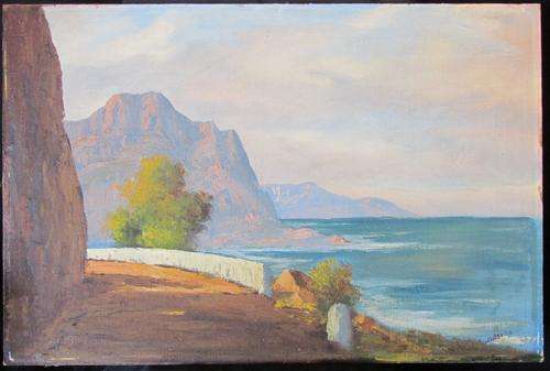 "CHAPMANS PEAK DRIVE"=DIRT ROAD STILL!!!!!=OIL on board=PAINTING=Cape Town.