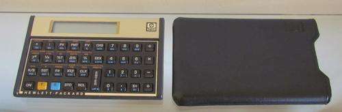CALCULATOR=FINANCIAL=HP 12C=Hewlett Packard=Has original slip-on cover=Needs battery!!!!