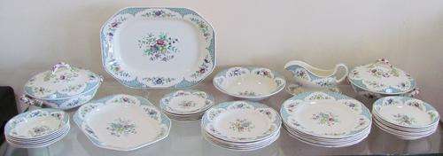 SPODE MERVILLE DINNER Service=6 place setting=IMMACULATE Condition=Tureen=Platters=Gravy=Plates.....