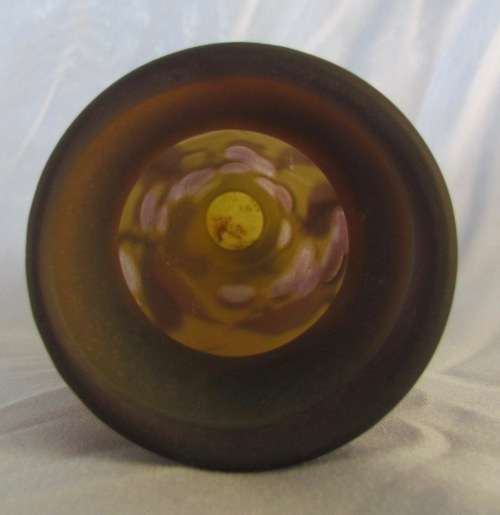 EMILE GALLE "STYLE" FRENCH Cameo ART GLASS VASE=Wisteria=GOOD CONDITION=COLLECTABLE!