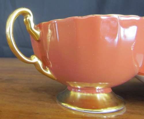 AYNSLEY TEA CUP and SAUCER Fruit Well known Artist DORIS JONES Beautiful and Scarce!!!