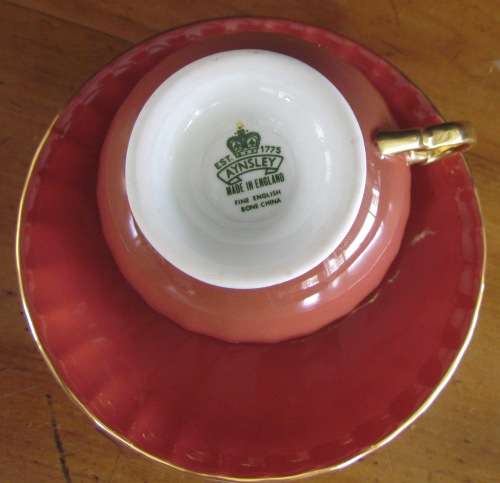 AYNSLEY TEA CUP and SAUCER Fruit Well known Artist DORIS JONES Beautiful and Scarce!!!