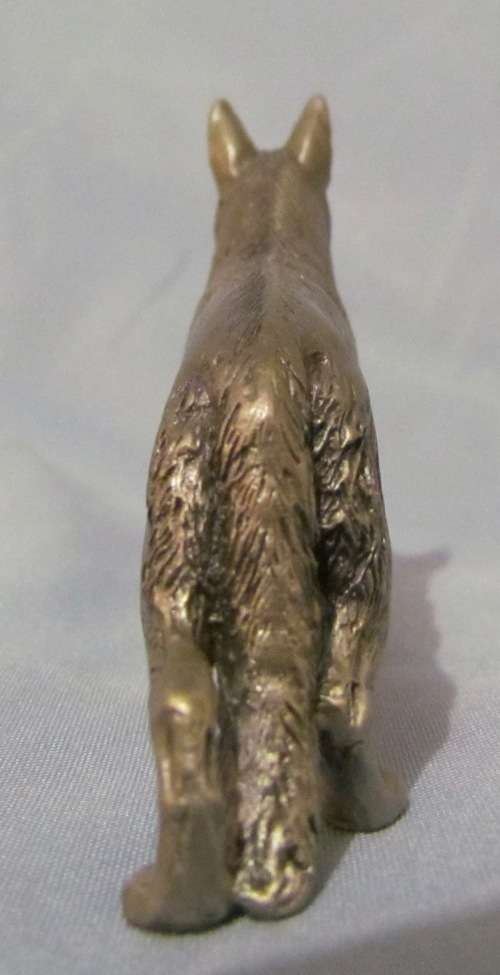 GERMAN SHEPHERD FIGURINE=ROYAL SELANGOR=MALAYSIA=PEWTER="Canine Companions"=DOG=Alsatian=Single Item