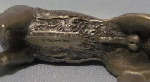 GERMAN SHEPHERD FIGURINE=ROYAL SELANGOR=MALAYSIA=PEWTER="Canine Companions"=DOG=Alsatian=Single Item