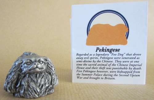 PEKINGESE DOG PER single DOG ROYAL SELANGOR MALAYSIA PEWTER `Canine Companions` DOGS