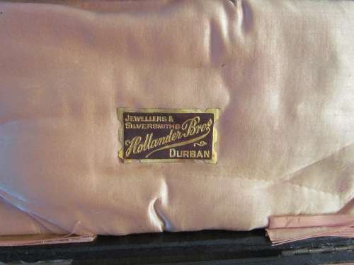 BOXED FORK & SPOON=STERLING SILVER=CHILD SET?=BIRMINGHAM=1910=LEVI & SALAMAN=HOLLANDER BRO'S DURBAN.