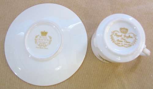 ROYAL GRAFTON England BUTTERFLIES Demitasse Cup & Saucer FLOWERS Coffee/Expresso Cup! Stunning!!!!!