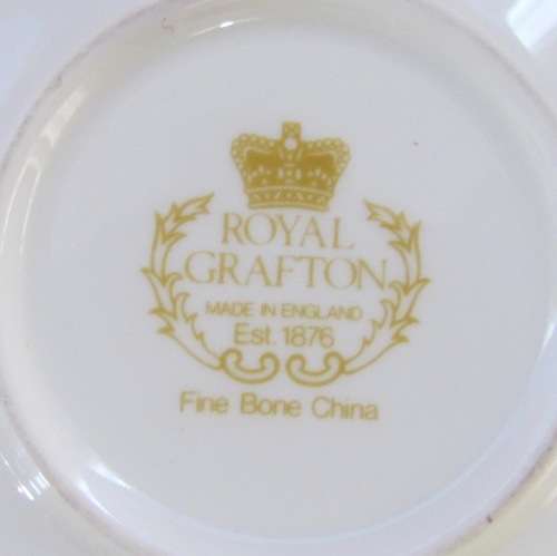 ROYAL GRAFTON England BUTTERFLIES Demitasse Cup & Saucer FLOWERS Coffee/Expresso Cup! Stunning!!!!!