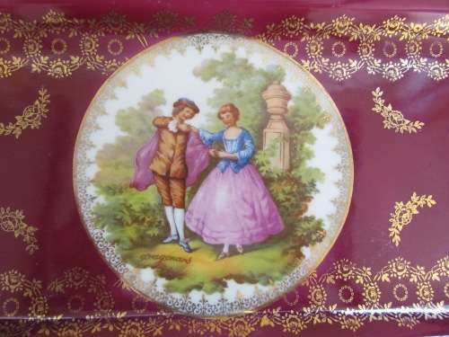 LIMOGES PORCELAIN SANDWICH PLATTER=FRANCE= FRAGONARD=TRAY=STUNNING!!!!