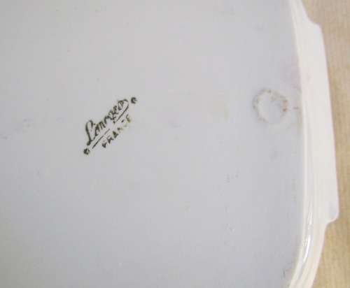LIMOGES PORCELAIN SANDWICH PLATTER=FRANCE= FRAGONARD=TRAY=STUNNING!!!!