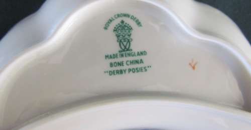 ROYAL CROWN DERBY=PINDISH="Derby Posies"=Half Moon Shape=Stunning!!!