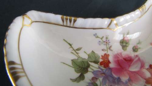 ROYAL CROWN DERBY=PINDISH="Derby Posies"=Half Moon Shape=Stunning!!!