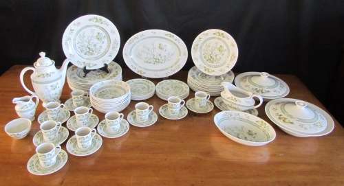 ROYAL DOULTON TONKIN DINNER SERVICE & Coffee Set=10 PLACE Setting=71 PIECES=1974=IMMACULATE!!!!!