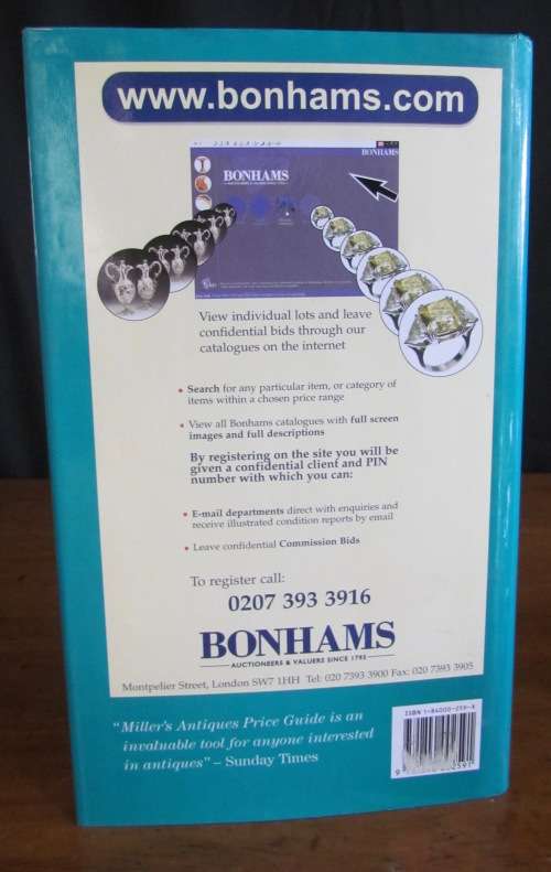 MILLER'S PRICE GUIDE 2001=ANTIQUES=PROFESSIONAL HANDBOOK=800 + Pages=Facts=Photographs=Values ++++++