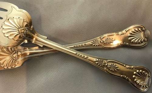 FISH SERVERS=SET=KINGS PATTERN=Silver Plated=EP=SHEFFIELD=ENGLAND=LEE & WIGFULL.