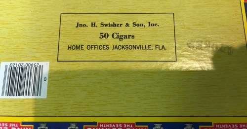 KING EDWARD CIGAR BOX=WOODEN=KE THE SEVENTH=7th=MILD TOBACCOS=EMPTY!!J.H. SWISHER & SON.