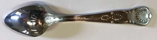 TEASPOONS=SET of 6=KINGS PATTERN=KINGS SILVER-PLATED=Really Nice!!!=Good Conditon.