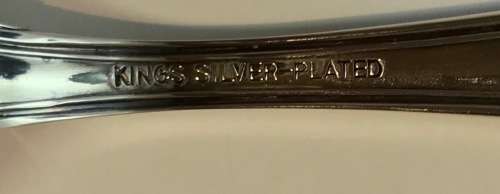 TEASPOONS=SET of 6=KINGS PATTERN=KINGS SILVER-PLATED=Really Nice!!!=Good Conditon.
