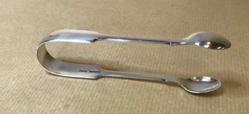 SUGAR TONGS=1904=SHEFFIELD=STERLING SILVER=WILLIAM GALLIMORE & SONS=TEA=COFFEE.