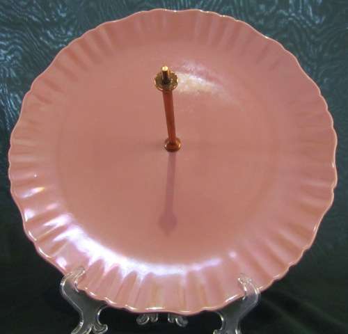 OLD FOLEY 4-TIERED PINK CAKE STAND=JAMES KENT=LONGTON=STAFFORDSHIRE=Made in England=5413