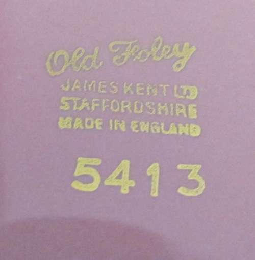 OLD FOLEY 4-TIERED PINK CAKE STAND=JAMES KENT=LONGTON=STAFFORDSHIRE=Made in England=5413