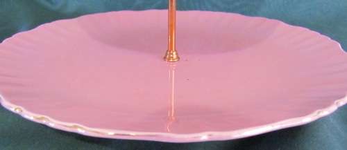 OLD FOLEY 4-TIERED PINK CAKE STAND=JAMES KENT=LONGTON=STAFFORDSHIRE=Made in England=5413