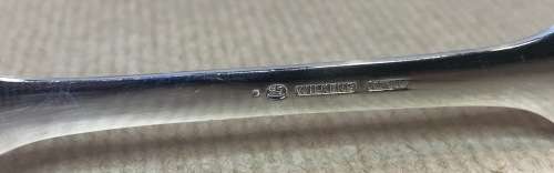 CUTLERY CANTEEN=STERLING SILVER GERMAN=WILKENS=SPADE PATTERN=72 piece=1974=SPILHAUS BOX=8 PLACE.