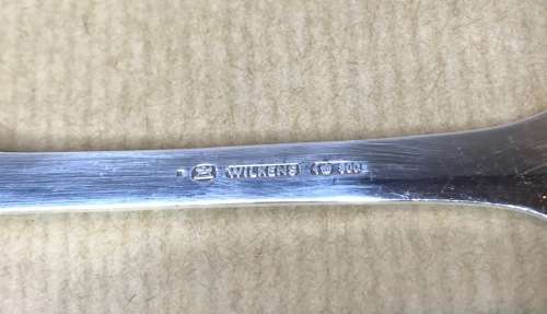 CUTLERY CANTEEN=STERLING SILVER GERMAN=WILKENS=SPADE PATTERN=72 piece=1974=SPILHAUS BOX=8 PLACE.