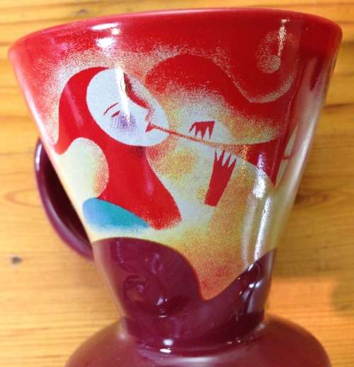 2 x CLOWN FOOTED EXPRESSO CUPS=Linda Frichtel=1999=Demitasse=COFFEE=STUNNING!!!!
