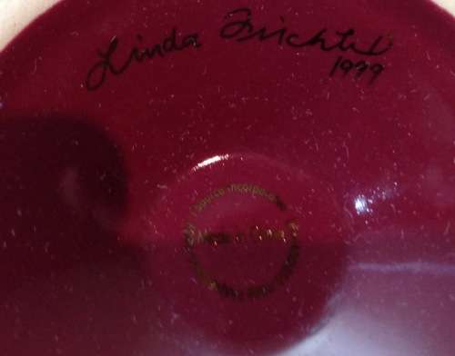 2 x CLOWN FOOTED EXPRESSO CUPS=Linda Frichtel=1999=Demitasse=COFFEE=STUNNING!!!!