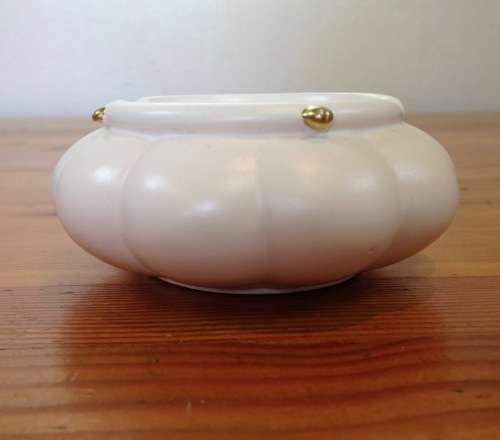 ASHTRAY=WHITE with GILT=S. COZETTE=MADE in FRANCE="Pour les Heritims"=Cigarettes=Smokers=UNUSUAL!!!!